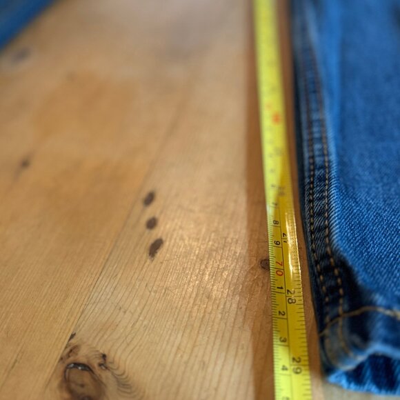 Levi’s 505 Regular Fit Straight Leg Jeans W34 L32 Zip Fly Blue - Picture 3 of 8